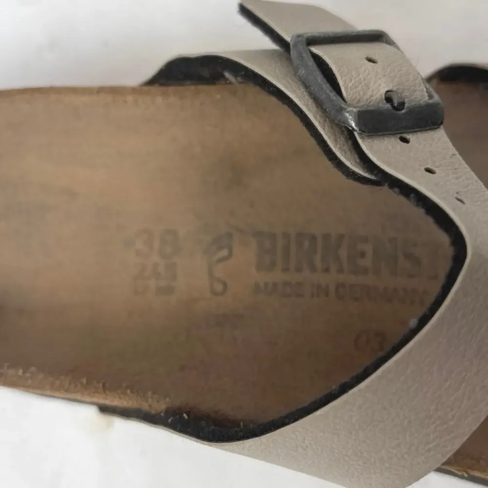 Birkenstock 38 Mayari Mocha Birkibuc Women's Regular Toe Loop Sandals W-7 M-5